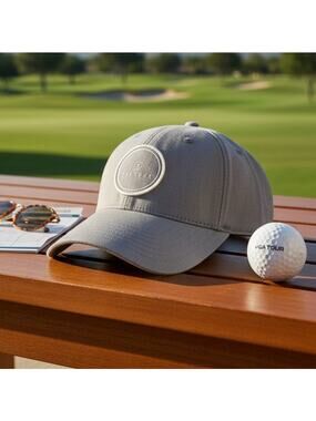 PGA Tour Pro Series Airflux Mesh Golf Hat Adjustable Snapback Gray Cap Mens